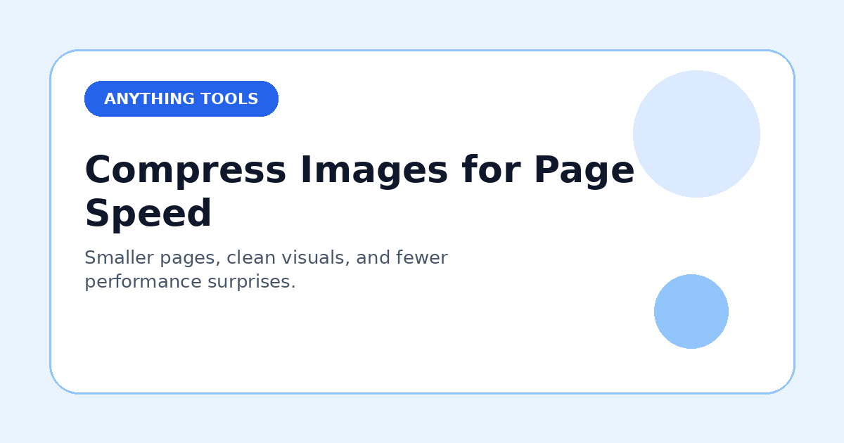 How to Compress Images for Faster Page Speed