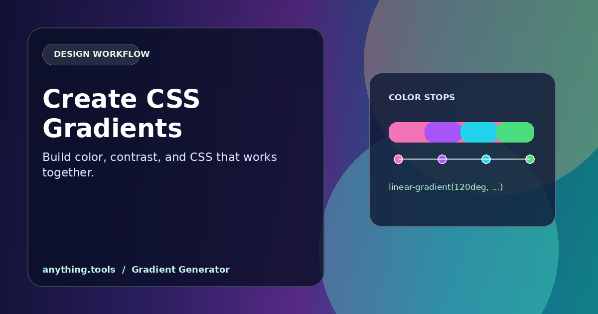 How to Create CSS Gradients Online: A Practical Design Workflow