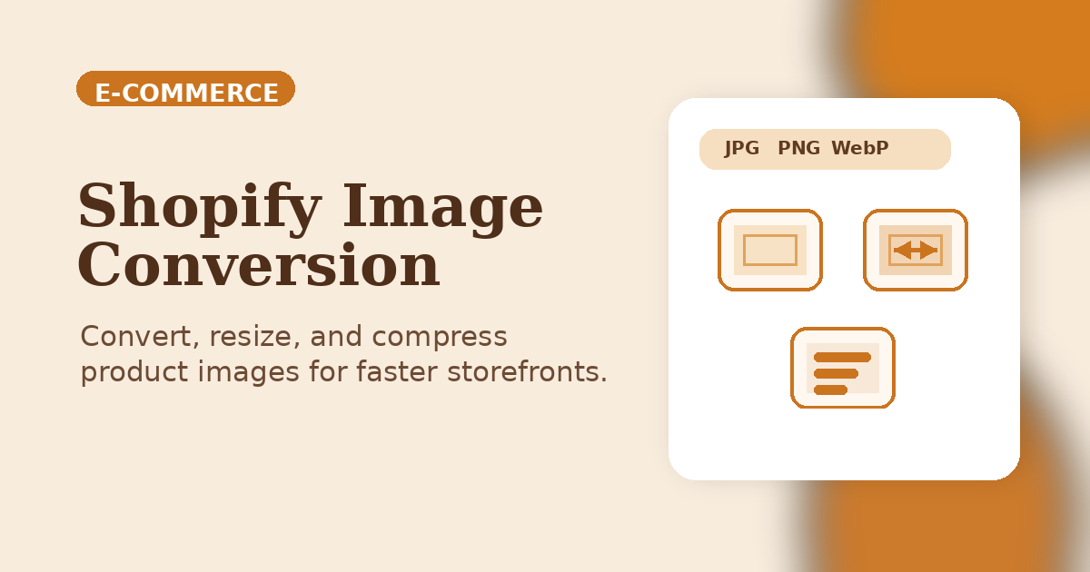 How to Convert Images for Shopify and E-commerce