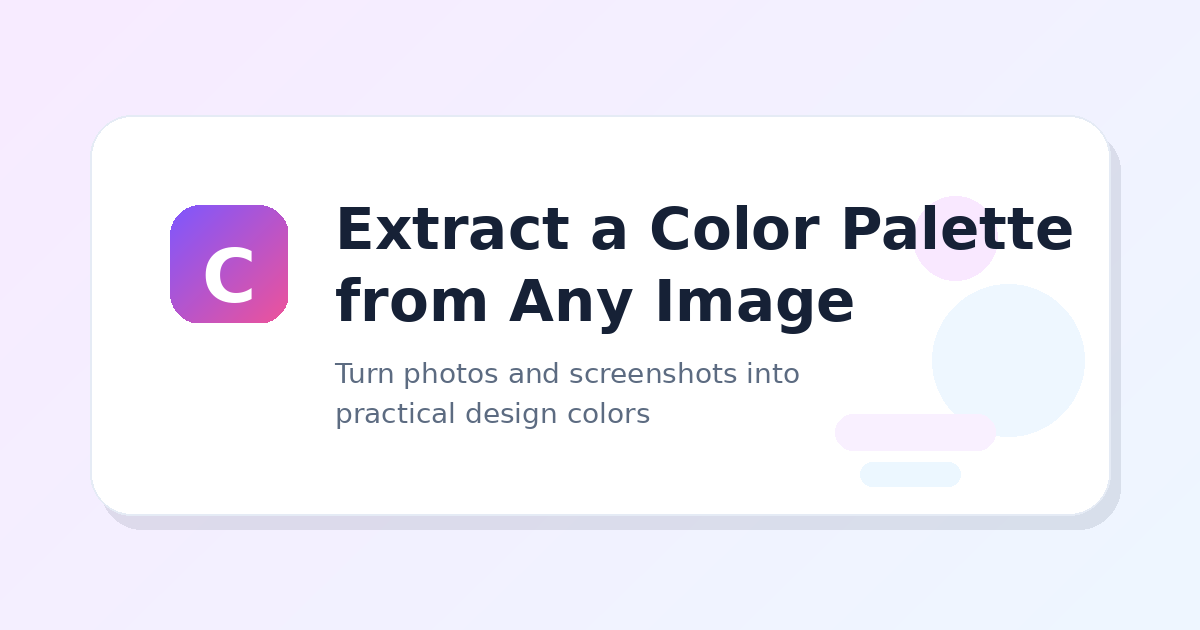 How to Extract a Color Palette from an Image