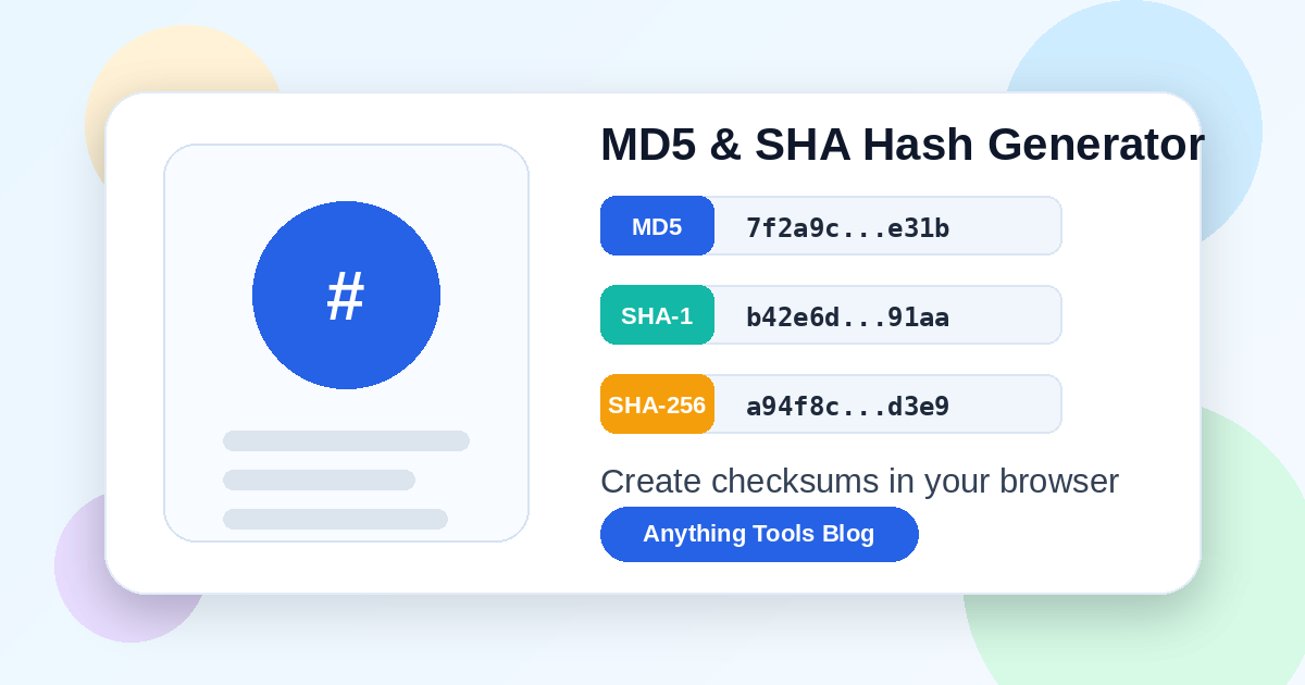 How to Generate MD5 and SHA Hashes Online