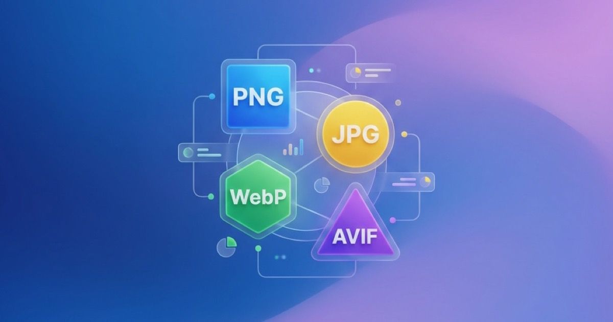 Image Format Guide 2026: PNG vs JPG vs WebP vs AVIF - Which to Use When